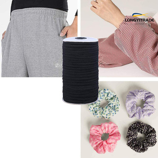 ¡barato! 3 mm/6 mm de ancho banda elástica cordón elástico cuerda para ropa manualidades DIY cinturas (6)