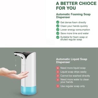 contacto gratis portátil usb automático de inducción de espuma de lavado teléfono móvil infrarrojo de inducción de espuma dispensador de jabón (4)