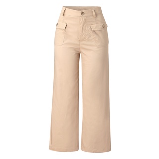 [est] Pantalones casuales De Cintura Alta para mujer/pantalones sueltos/pantalones De Cintura Alta (5)