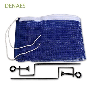DENAES Outdoor Table Tennis Mesh Indoor Ping Pong Grid Table Tennis Net Portable Ping Pong Clamp Sports Supplies Replacement Foldable Sports Table Net Rack/Multicolor