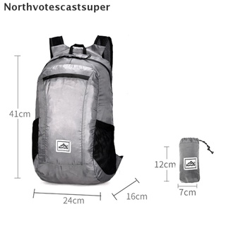 Northvotescastsuper 20L Portable Foldable Backpack Waterproof Backpack Folding Bag Outdoor Pack NVCS