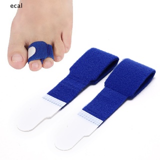 ecal 1pc azul goma gel dedo del pie enderezador separador corrector alivio del dolor cl