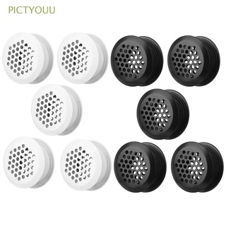 PICTYOUU 10PCS Durable Air Vent Decor Double Sided Vent Hole Vents Cover Louver Ornaments Wardrobe Accessories Home Furniture Hardware Shoe Cabinet Ventilator Grille