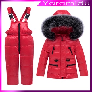 [yaramidu] 2 pzas Conjunto De Chamarra y pantalones con capucha y capucha invierno Para bebés/niñas/niños