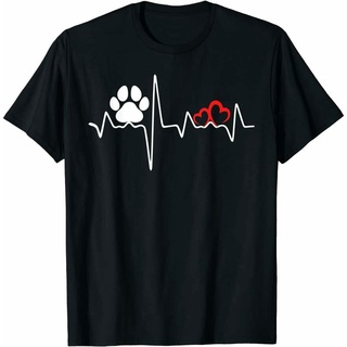 Paw Print Heartbeat Técnico Veterinario Camiseta