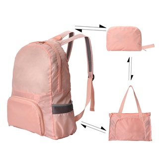 hongfa equipaje firme bolsa doble plegable bolsa de viaje mochila mochila bolsa de deportes repelente al agua senderismo ligera mochila bolsa de viaje