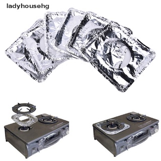 Ladyhousehg 12X Reutilizable De Papel De Aluminio De La Estufa De Gas Quemador Cubierta Protector De Forro Limpio Alfombrilla Almohadilla , Venta Caliente