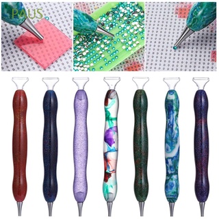 PAUS DIY Resin Diamond Painting Pen Embroidery Point Drill Pen Alloy Replacement Pen Heads Cross Stitch 5D Diamond Painting Sewing Accessories Resin Crafts Nail Art Resin Pen
