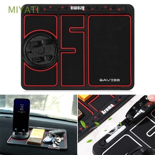 MIYATI Universal Non-Slip Phone Pad Mat Washable Phone Holder Car Dashboard Number Plate 4 In 1 Storage Multi-Function iPhone GPS Holder/Multicolor