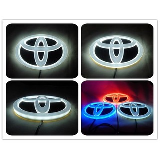 4D led Luz logo Del Coche Para Toyota Avalon Auris Yaris Verso Camry (12 Cm x 8) (4)
