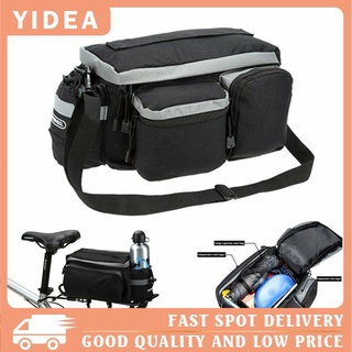 Bolsa de almacenamiento de asiento trasero para bicicleta, bolsa de almacenamiento, alforja, impermeable, bolso YIDEA