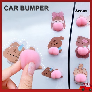 ar-etiqueta protectora de coche con forma de tope antiarañazos/pegatina protectora para coche/hermosa rosa/accesorios para automóvil