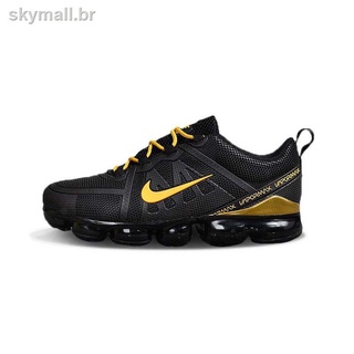 Tênis Masculino Nike Air Vapormax Flyknit Black Gold
