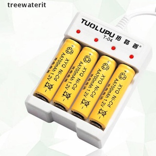 cargador de baterías usb con 4 compartimientos para batería aa/aaa