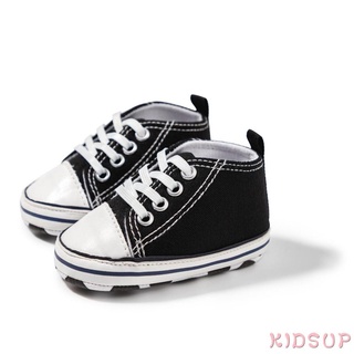 Walkers KIDSUP-Baby Niñas Niños Zapatos De Lona , Suela Suave Tie-Up Cuna Antideslizante Niño Primeros Caminantes