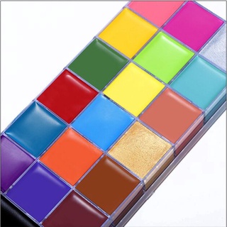 20 Colors Face Body Paint Oil Palette Safe Painting Set for Halloween Party