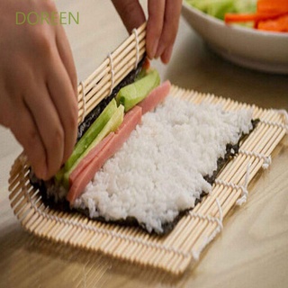 Doreen Japaness Food Portátil Diy Cozinha Bambu Onigiri Sushi Mat Sushi Roll Maker/Multicolor