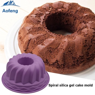 (formyhome) molde de silicona espiral de gelatina para tartas diy chocolate fondant molde herramientas para hornear