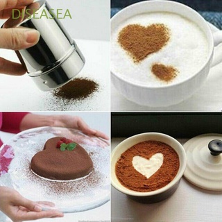 DISEASEA Practical Powder Sugar Shaker Kit with Lid Flour Duster Shaker Cooking Stainless Steel Tools Cocoa Coffee Sifter Sprinkler