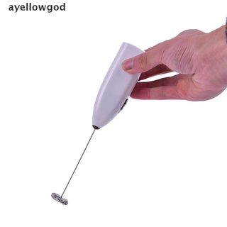 [ayellowgod] mini batidor de café eléctrico mezclador de espuma de leche espumador de huevo batidor herramientas de cocina [ayellowgod] (9)