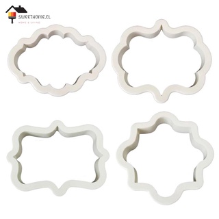4 pzs molde de plástico para hornear Fondant/herramientas para decoración de pasteles