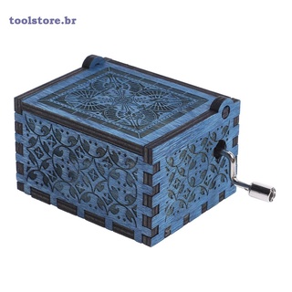 caja de música de madera azul harry potter grabado/caja de música/manualidades/juguetes para regalo de navidad (9)