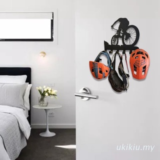 Uki - estante de engranajes de bicicleta de montaña, Metal, decoración de pared, bicicleta, arte, llave, gancho