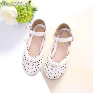 2021 Verano Nueva Niña Coreana Sandalias Princesa Zapatos Hueco Baotou De Bebé Niños Playa Niñas (4)