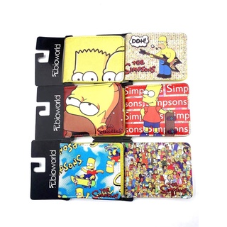 The Simpsons Pu Leather Casual Card Wallet Anime Cartoon Coin Purse for Boy and Girl ID Wallet Gifts