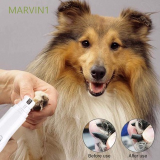 marvin1 suave eléctrico mascota clipper profesional herramienta de aseo molinillo uñas para perros gatos archivo patas cuidado trimmer/multicolor
