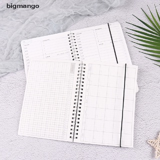[bigmango] 2021 cuaderno Agenda diario semanal Plan mensual espiral organizador planificador caliente (4)