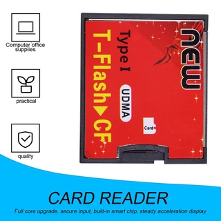 【shanhai】Red Black T-Flash to CF type1 Compact Flash Memory Card UDMA Adapter (1)