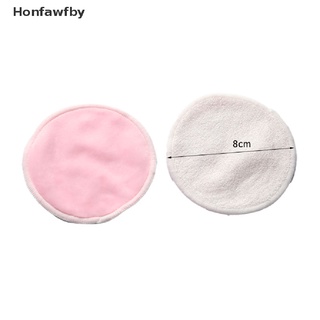 Honfawfby 5Pc Reusable Bamboo Cotton Pad Washable Makeup Remover Pad Skin Cleaner With Ba *Hot Sale (4)