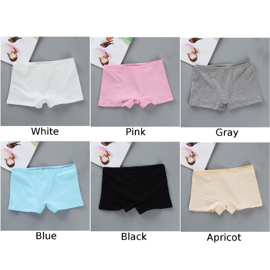 Niños niños niña Color sólido pantalones de seguridad ropa interior verano (3)