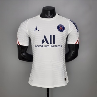 Jersey/camisa De fútbol Jordan PSG Tracksuit White Player Version 21/22 (1)