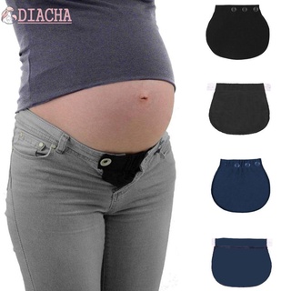 Diacha pantalones elásticos botones pantalones embarazadas Dropshiping cintura extensor fácil ajuste cintura maternidad embarazo ajustable hebilla extendida/Multicolor