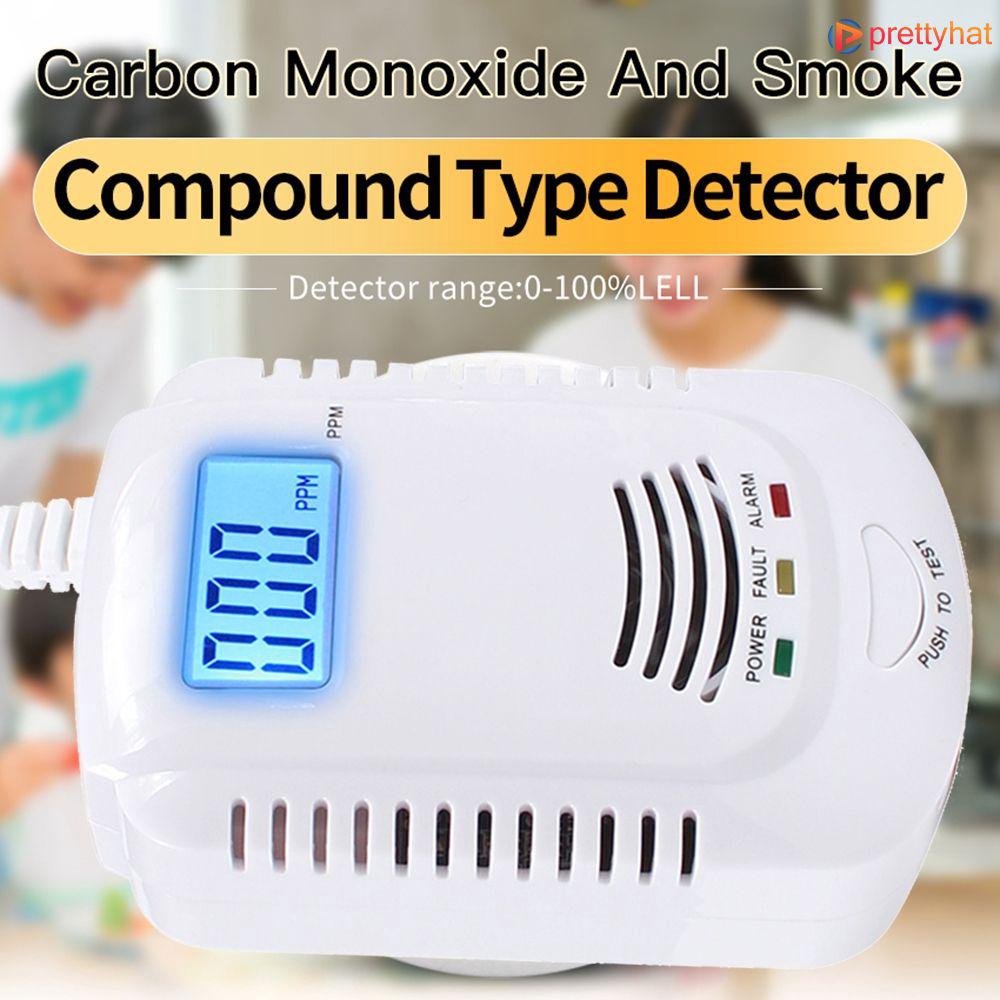 Detector de Gas y monóxido de carbono combinado alarma PT
