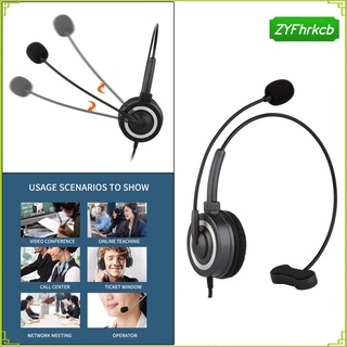 Wired Headphone with Mic for School Office PC Education Call Center Gaming