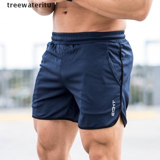 [treewateritu] Pantalones cortos de verano para hombre, correr, deportes, Fitness, pantalones cortos de secado rápido, pantalones cortos Slim [treewateritu]