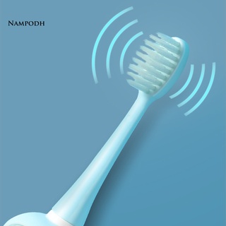 Dq cepillo de dientes eléctrico con forma de dibujos animados cerdas suaves IPX7 impermeable ligero limpieza profunda cepillo de dientes Sonic cuidado Oral (9)
