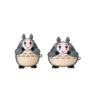 Funda protectora de silicona lindo de dibujos animados Faceless macho máscara Totoro AirPods Pro caso para AirPods 1/2/3/Pro