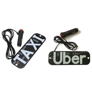 12v LED Taxi Uber Cab indicador de la lámpara signo de la noche con cargador inversor