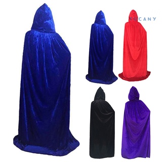 tucany con capucha gruesa Unisex capa abrigo Extra largo encaje hasta Halloween capa disfraz Medieval