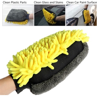 multi-función 3 en 1 guantes de lavado de coche cera de limpieza de coches detallando cepillo de microfibra chenilla auto cuidado impermeable coche estilo