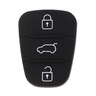 Tree 2Pcs 3 botones llave remota Fob caso de goma almohadilla para Hyundai I10 I20 I30 Flip Key Shell caso para coche (6)