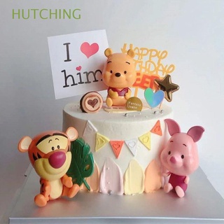HUTCHING Children's Birthday Winnie The Pooh for Kids Action Figures Mickey Mouse Figures Toys Christmas Gifts Home Decoration Minnie Cartoon Cake Decoration Piglet Pig Tigger