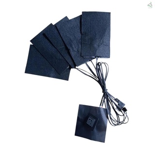 Almohadilla de calefacción eléctrica con 3 ajustes de temperatura USB calentado almohadillas calentador de ropa calentador para chaleco chamarra (1)