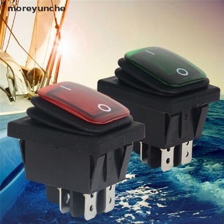 Moreyunche Waterproof 4 Pin 12V LED Rocker Toggle Switch Momentary Car Boat Marine On-off CL