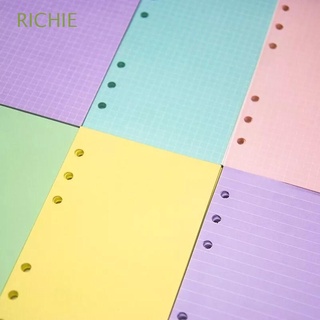 RICHIE Purple Notebook Paper Weekly Loose Leaf Paper Refill Paper Refill Monthly Daily Planner 40 Sheets School Supplies Agenda A5 A6 Binder Inside Page