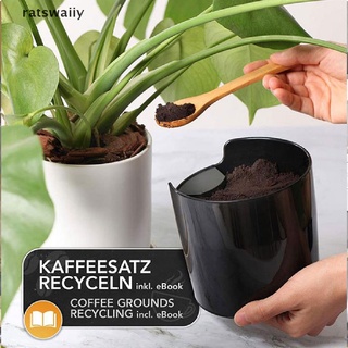 Ratswaiiy Coffee Grounds Knock Out Box Espresso Waste Bin Recycle Holder Coffee Knock Box CL